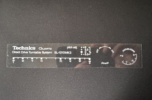 Technics 1210 mk2 etichetta - technics,